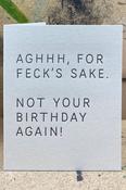 The Pear in Paper Aghh For Feck's Sake Greeting Card ( Letterpress )