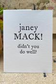 The Pear in Paper Janey Mack Greeting Card ( Letterpress )