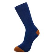 Blue and Brown Dot Bamboo Socks Size 8.5-12 image