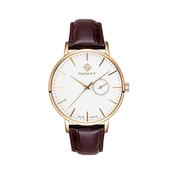 GANT Park Hill Brown Strap Watch With White Face image