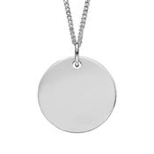 Silver Engravable Large Round Disc