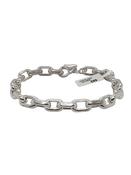 Silver Heavy Paper Link Bracelet
