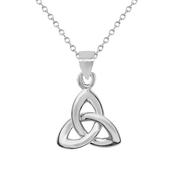 Sterling Silver Trinity Knot Pendant on Chain image