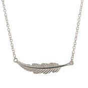 Silver Feather Necklet image