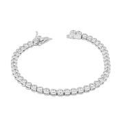 Silver Cubic Zirconia Tennis Bracelet