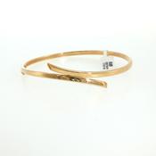 9ct Yellow Gold Bypass Bangle