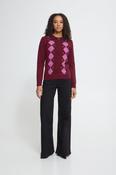 Dasila Polo Cardigan in Rhododendron