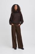 Kate Wide Leg Trousers in Chocolate Torte image