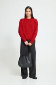 Sage Knit turtleneck in Salsa