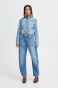 Anni Barrel Leg Jeans in Medium Blue