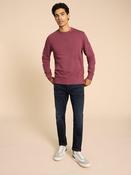 Crew Neck Sweater in Mid Plum