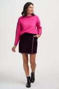 Suzie Cord Mini Skirt in Dark Plum