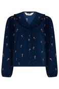 Bea Cord Blouse in Teal