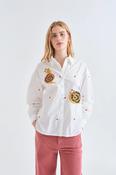 Shirt with Snail Embroidery image