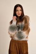 Striped Fluffy Sweater
