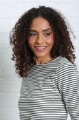 Paloma Stripe Tee in Forest