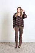 Sophia Top in Chocolate Dot