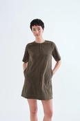 Dark Green Corduroy Dress image