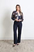 Mia Blouse in Blue Floral