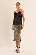 Midi Rhinestone Skirt
