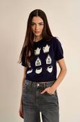 Short Sleeve Knit Sweater image