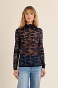 Lace Under Shirt in Navy