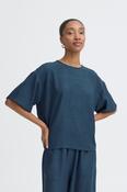 Katico Top in True Navy Melange. image