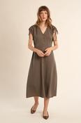 V Neck Midi Dress image