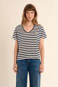 V Neck Striped Tee image
