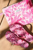 Pink Magenta Print Pouch