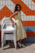 Cotton Smocked Dress in Yellow image