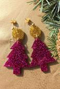Christmas Tree Pink Glitter