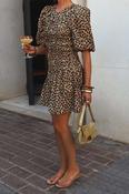 Nara Leopard Mini Dress