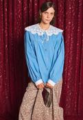 Azurite Collar Blouse image