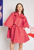Clara Cherry Jacquard Mini Dress image