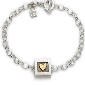 Alan Ardiff Heart of Gold Bracelet Single Heart in Mayo