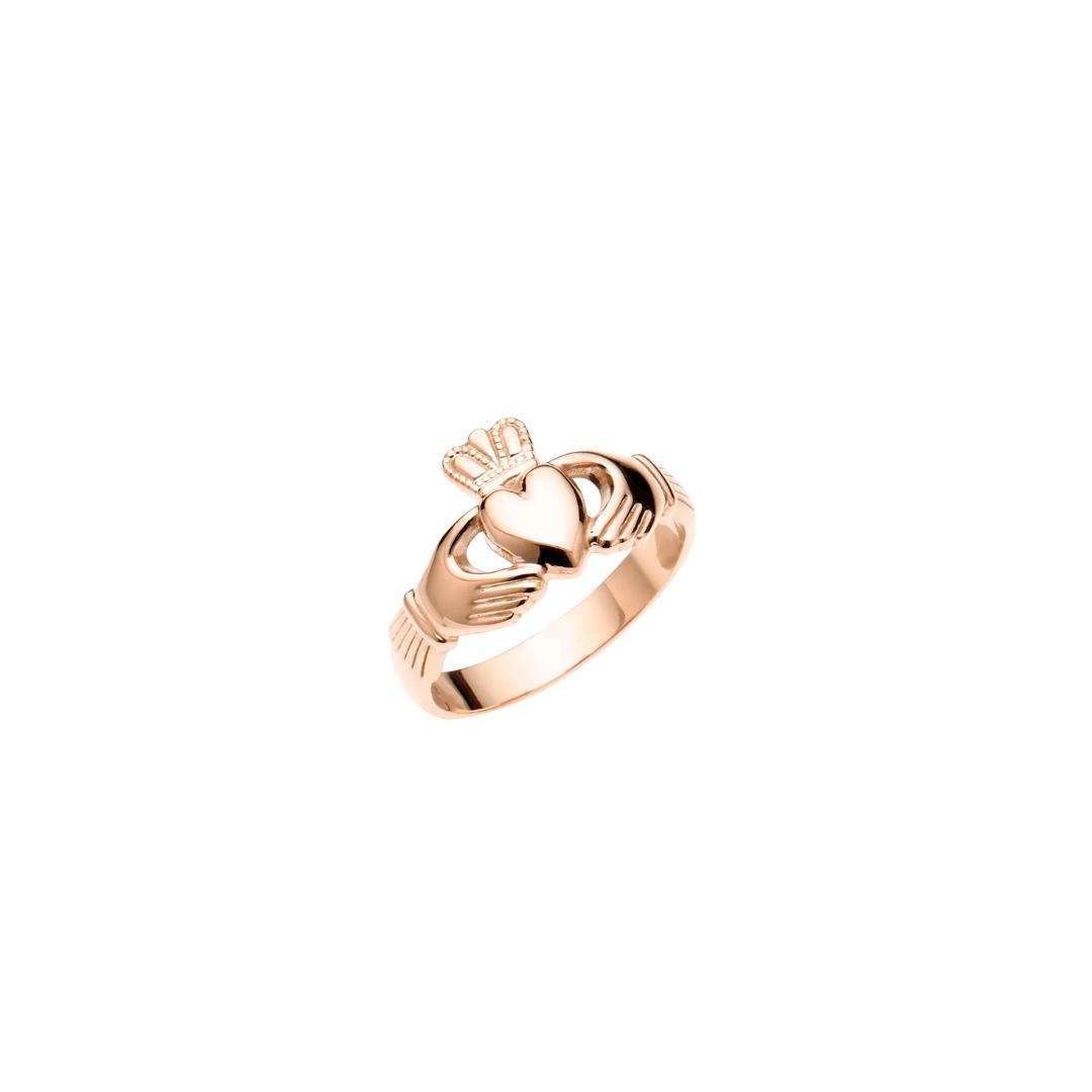 Rose gold claddagh shop