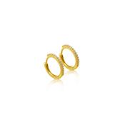 9ct Gold Pavé Huggies