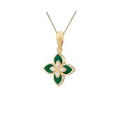 Malachite Clover Necklace image