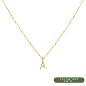 9ct Gold Signature Initial Necklace &amp; Pendant Set