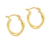 Twisted Square Hoop Earrings image