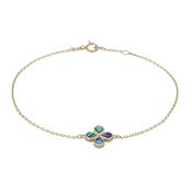 Paua Shell Clover Bracelet image