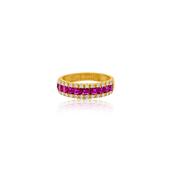 9ct Gold Pink CZ Band Ring image