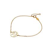 Gold Map of the World Bracelet