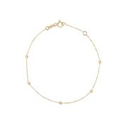 9ct Gold Twisted Bead Bracelet