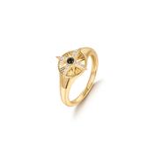 Gold Star Signet Ring