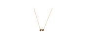 9ct Elegant Two-Studded Necklace