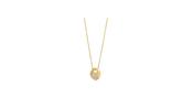 Cz Edged Open Button Pendant image