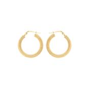 9ct Gold Bronagh Hoops - Large