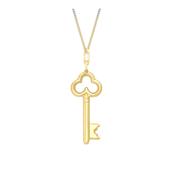 9ct Gold Lock &amp; Key Necklace